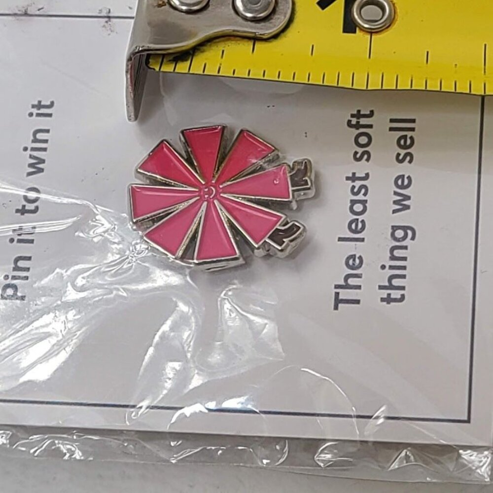 Marine Layer Enamel Pin Bubble Gum Pink Ribbon Pin It to Win It Spring 2022 NIP - Picture 4 of 5